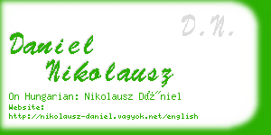 daniel nikolausz business card